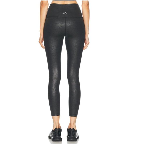 Beyond Yoga High Waisted Midi Legging Athletic Pants Jet Black Foil Size Small - Picture 6 of 9